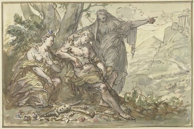 Hércules na bifurcação na estrada de Elias van Nijmegen