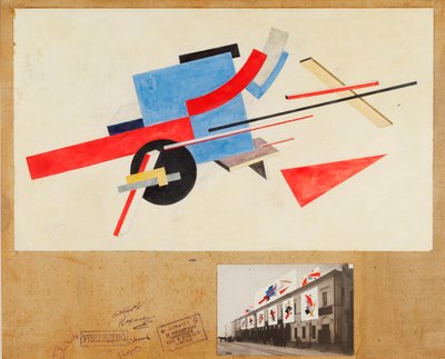 Proun. Design de Decoração de Rua, 1921 de Eliezer Markowich Lissitzky