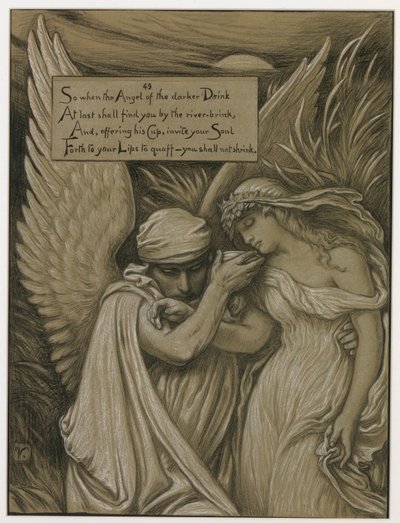 (Ilustração para o Rubáiyát de Omar Khayyám) A Taça da Morte de Elihu Vedder