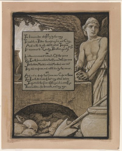 (Ilustração para o Rubáiyát de Omar Khayyám) O Oleiro Celestial de Elihu Vedder