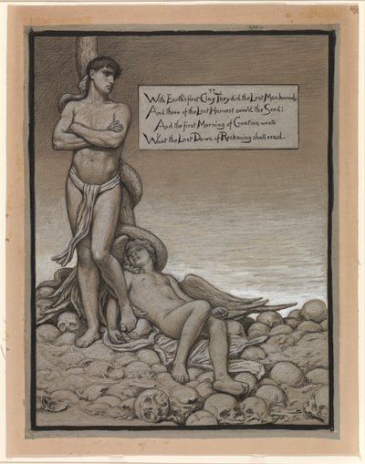 (Ilustração para o Rubáiyát de Omar Khayyám) O Último Homem de Elihu Vedder