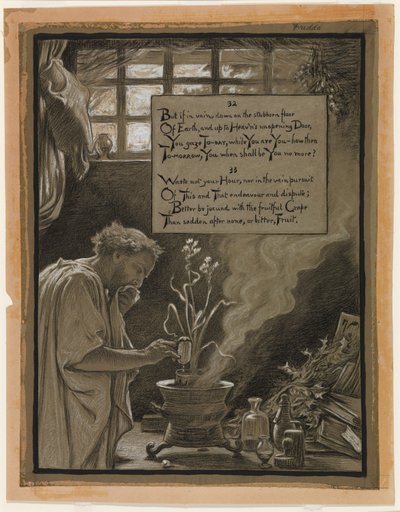 (Ilustração para o Rubáiyát de Omar Khayyám) A busca vã de Elihu Vedder