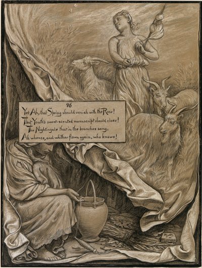 (Ilustração para o Rubáiyát de Omar Khayyám) Juventude e idade de Elihu Vedder