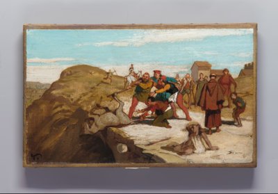 A fábula do moleiro, do seu filho e do burro. de Elihu Vedder
