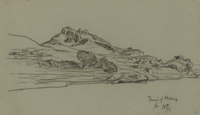 Viagem do Nilo, Tmui de Ptolomeu, 1890. de Elihu Vedder