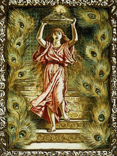 Prang design para o Natal, de Elihu Vedder