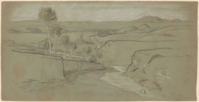 Paisagem romana de Elihu Vedder