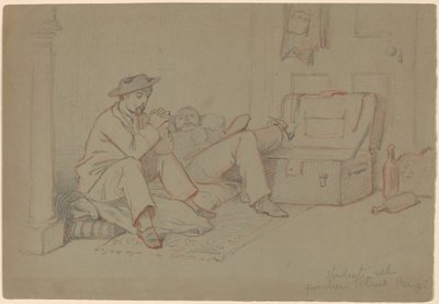 Estudantes no Quartier Latin, Paris de Elihu Vedder