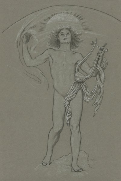 Estudo para Apolo de Elihu Vedder