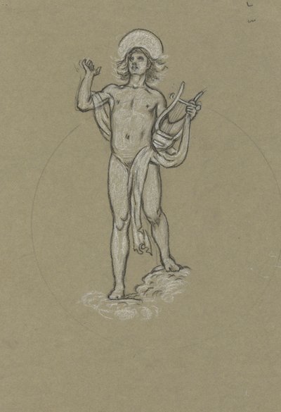 Estudo para Apolo de Elihu Vedder