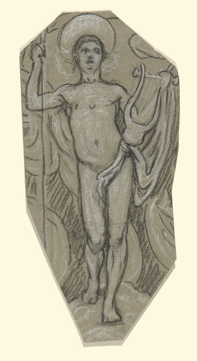 Estudo para Apolo de Elihu Vedder