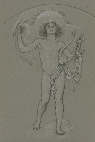 Estudo para Apolo de Elihu Vedder
