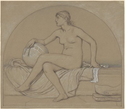 Estudo para "Astronomia" de Elihu Vedder