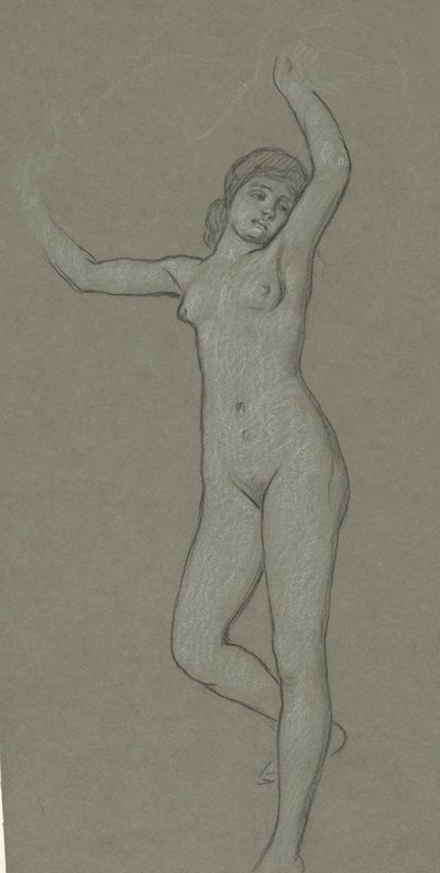 Estudo para Figura de Luna de Elihu Vedder
