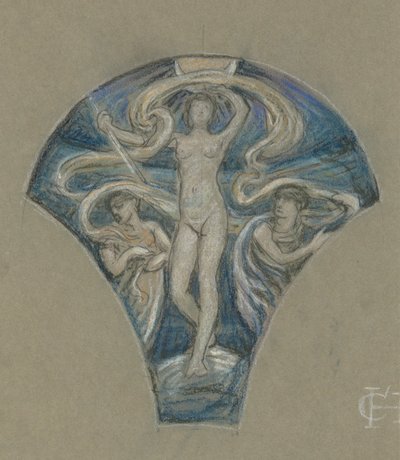 Estudo para Luna de Elihu Vedder
