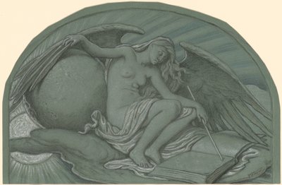 Estudo para "O Eclipse do Sol pela Lua" de Elihu Vedder
