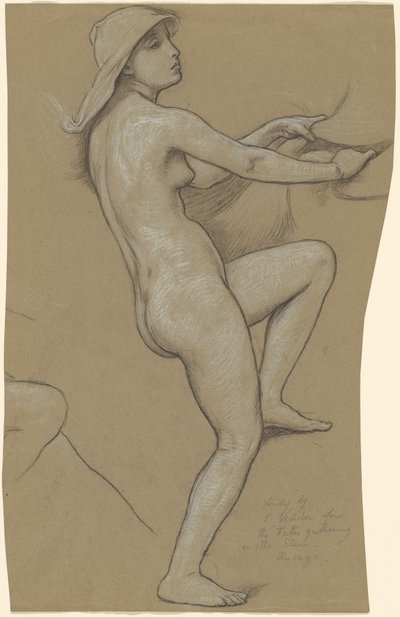 Estudo para The Fates Gathering in the Stars, c. 1884-1887. de Elihu Vedder