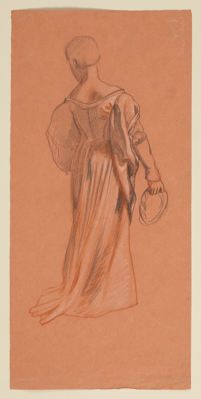 Estudo para "Procissão de casamento" de Elihu Vedder