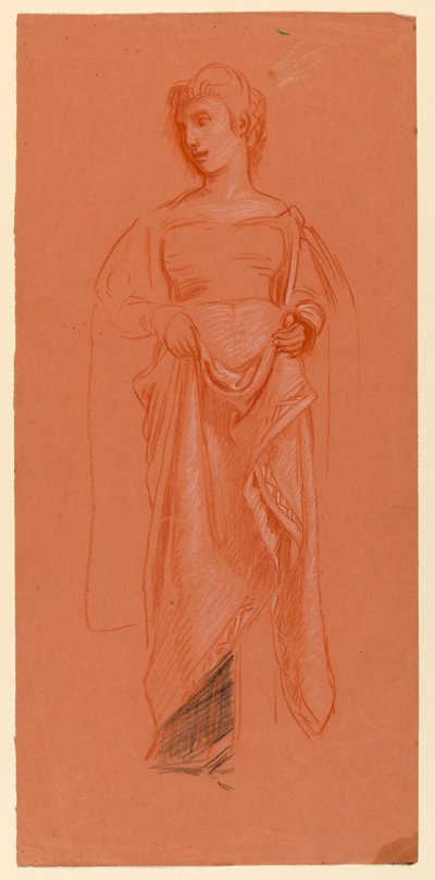 Estudo para "Procissão de casamento" de Elihu Vedder