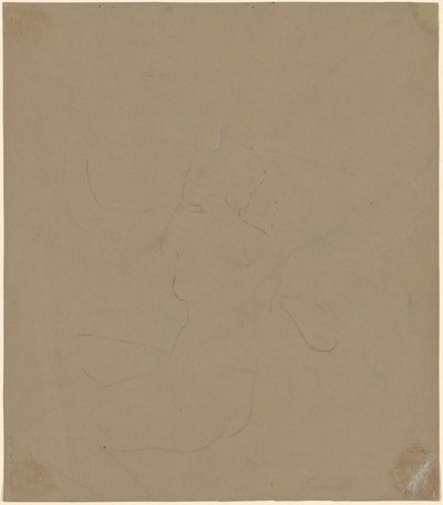 Estudo de um nu feminino de Elihu Vedder