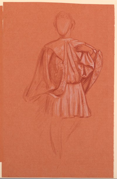 Estudo de uma figura fantasiada de Elihu Vedder