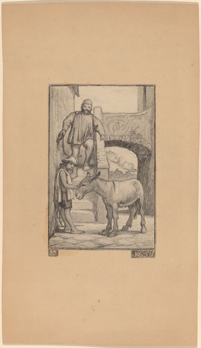O Filho e o Burro de Elihu Vedder