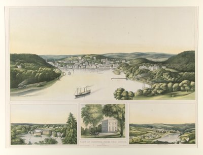 Vista de Norwich, do sul. 1853 (Cont.) de Elijah C. Kellogg