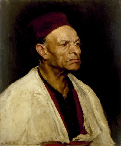 Retrato de um homem vestindo um Fez, 1908 [LDUCS-5085] de Elinor Proby Adams