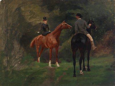 Figuras a cavalo de Eliphalet Fraser Andrews