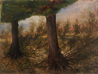 Árvores ao lado de um riacho de Eliphalet Fraser Andrews