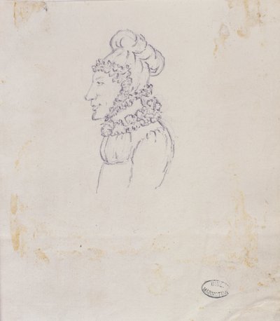 Desenho, de, um, mulher de Elisa Bonaparte