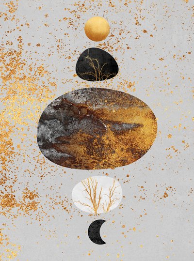 Equilíbrio Celestial Dourado de Elisabeth Fredriksson