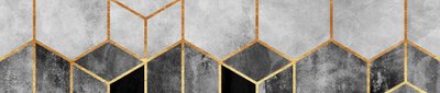 Mármore geométrico dourado de Elisabeth Fredriksson