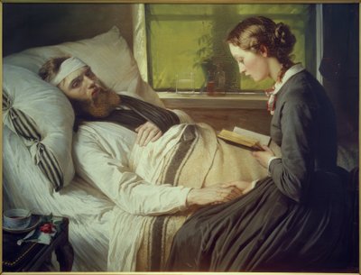 E. Jerichau-Baumann, a solda ferida de Elisabeth Jerichau Baumann