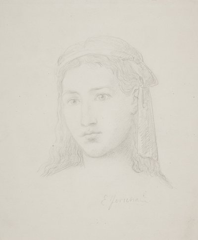 cabeça feminina de Elisabeth Jerichau Baumann