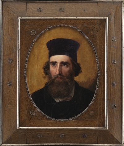 Retrato do pintor dinamarquês Thorald Læssøe (1816-1878) de Elisabeth Jerichau Baumann