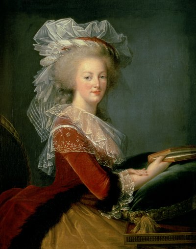 Retrato de Maria Antonieta (1755-93) (óleo sobre tela) de Elisabeth Louise (studio of) Vigee Lebrun
