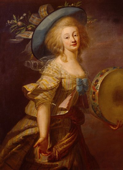 Retrato de Marie-Anne de Cupis, também conhecida como La Camargo de Elisabeth Louise Vigee Lebrun