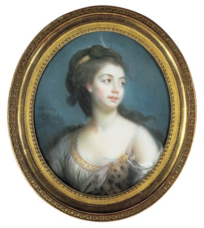 Retrato alegórico de uma dama como Diana, 1777 de Elisabeth Louise Vigee Lebrun