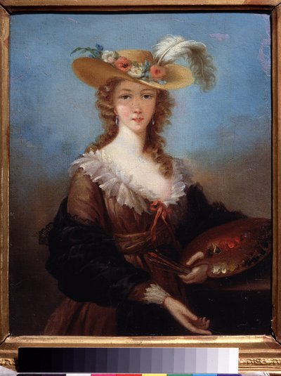 Auto-retrato (Auto-retrato). Pintura de Marie Louise Elisabeth Vigee Lebrun (1755-1842). Óleo sobre tela, 40 x 33 cm de Elisabeth Louise Vigee Lebrun