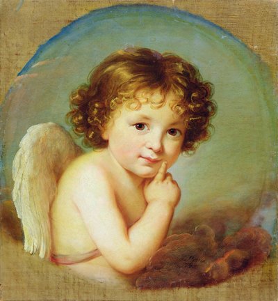 Cupido (óleo sobre tela) de Elisabeth Louise Vigee Lebrun