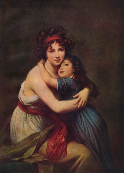 Madame Vigee Lebrun e sua filha, Jeanne Lucie Louise, 1789, 1938 de Elisabeth Louise Vigee Lebrun