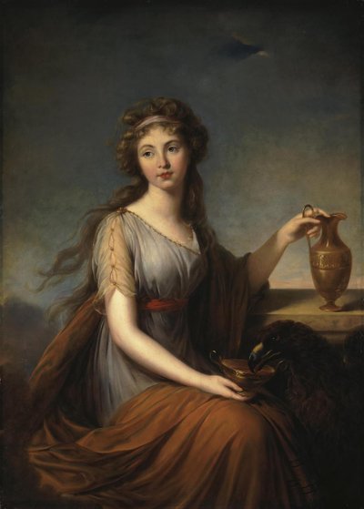 Retrato de Anna Pitt como Hebe, 1792 de Elisabeth Louise Vigee Lebrun