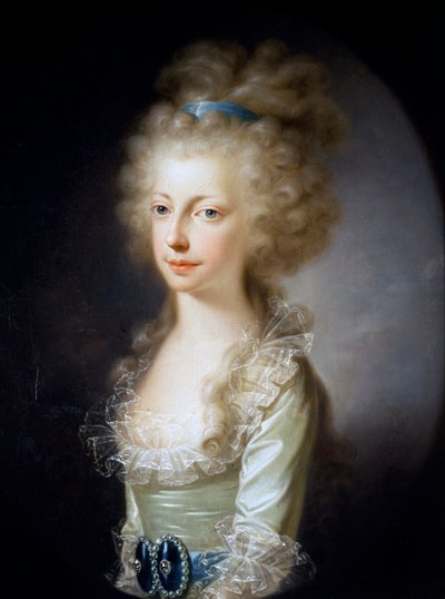 Retrato da Arquiduquesa Maria Clementina da Áustria (óleo sobre tela) de Elisabeth Louise Vigee Lebrun