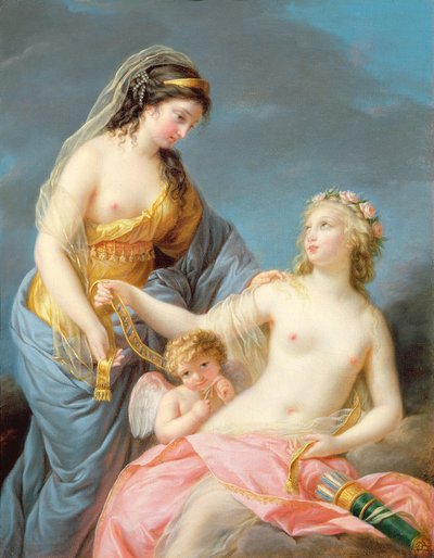 Retrato de Emma Hart como uma Sybil de Elisabeth Louise Vigee Lebrun