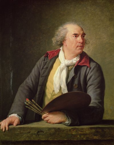 Retrato de Hubert Robert (1733-1808) 1788 (óleo no painel) de Elisabeth Louise Vigee Lebrun