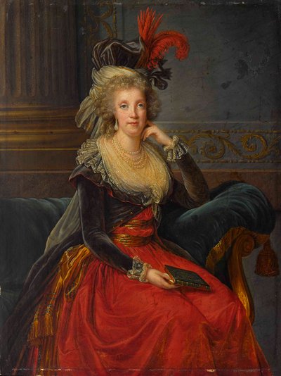 Retrato de Maria Carolina da Áustria 1752-1814. de Elisabeth Louise Vigee Lebrun