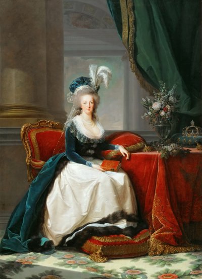 Retrato da rainha Marie Antoinette de França 1755-1793, ca 1788. de Elisabeth Louise Vigee Lebrun