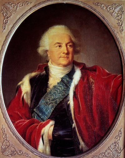 Retrato de Estanislau Auguste Poniatowski (1732-1798) Pintura de Marie Elisabeth Louise Vigee Le brun (ou Vigee-Lebrun ou Vigee Lebrun) (1755-1842) 1797 Sol. 0,93x0,74 m Museu do Castelo de Versalhes de Elisabeth Louise Vigee Lebrun