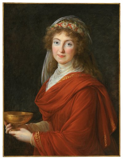 Retrato da Condessa Siemontkowsky Bystry de Elisabeth Louise Vigee Lebrun